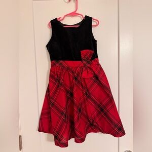 Gymboree Black and Red Plaid Formal Dress